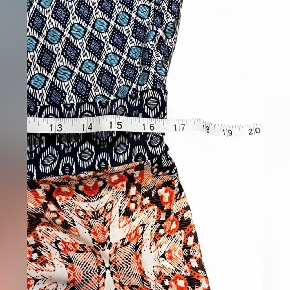 Wisp Womens 14P Elegant Geometric Print Maxi Dress Spring Airy Casual - Picture 6 of 7